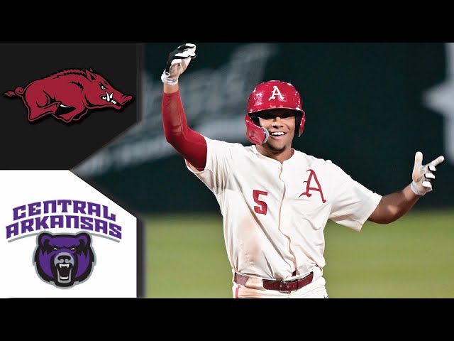 Central Arkansas vs #5 Arkansas Baseball Highlights