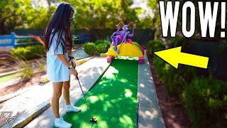 Blind Putt Mini Golf Hole In One at this Awesome Old School Course!
