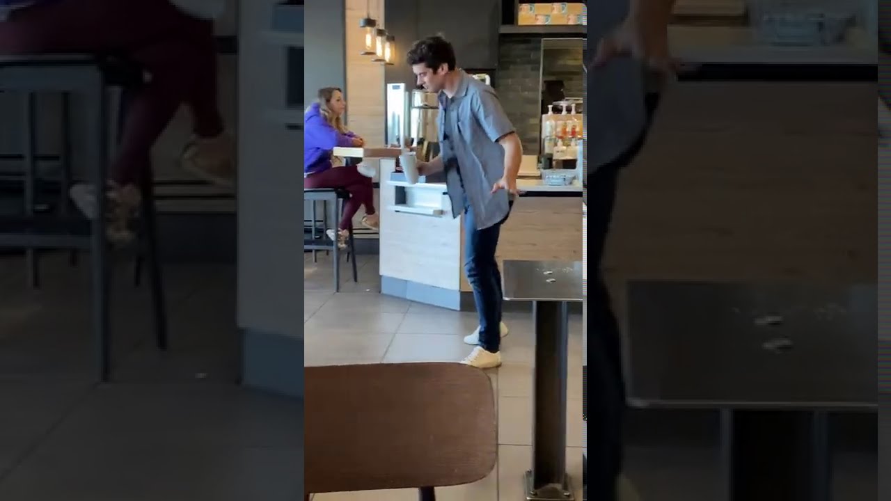 Caught doing magic at Starbucks 😱