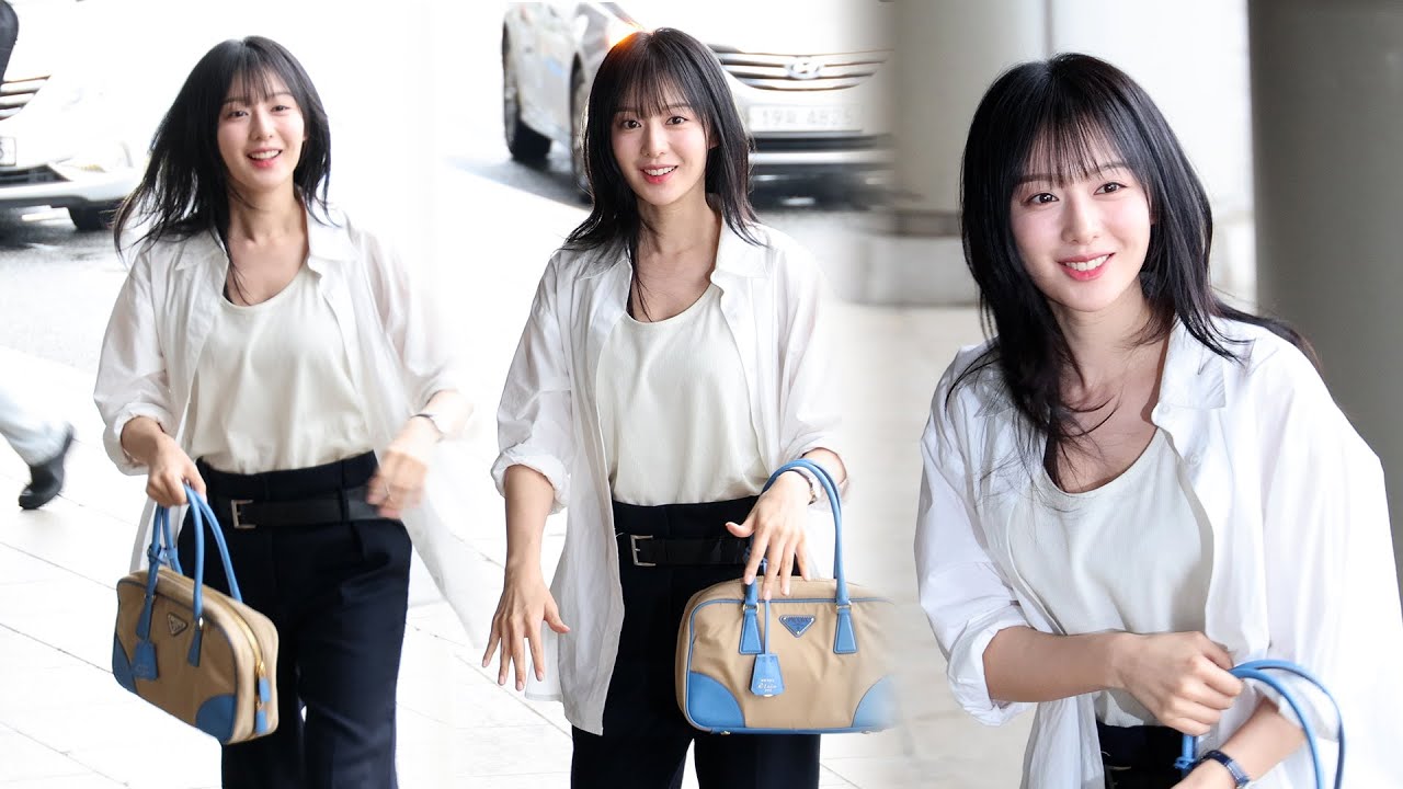 김지원(KIM JIWON) 첫 아시아 팬미팅 투어 출국 Departure 직캠 | 김포공항 • 240706