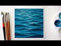 Water's Surface Painting with Acrylics
