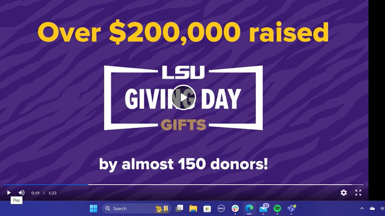 Giving Day Thank You from Dean Oliver Garden