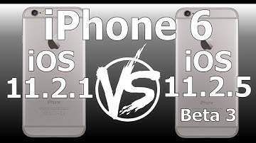 iPhone 6 : iOS 11.2.1 vs iOS 11.2.5 Beta 3 / Public Beta 3 Speed Test Build 15D5049a