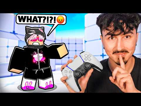 1v1ing YOUTUBERS but i SECRETLY HAVE AUTOSHOOT in Roblox Rivals!