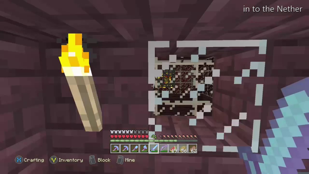 Minecraft Let's play ( in to the nether ) Episode 2 - YouTube