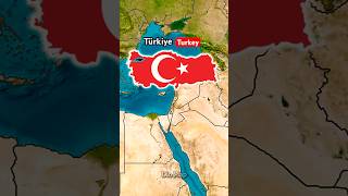 Flag Map of Türkiye ( Turkey )