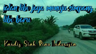jalan libo jaya menuju simpang libo baru Kandis Siak Riau Indonesia