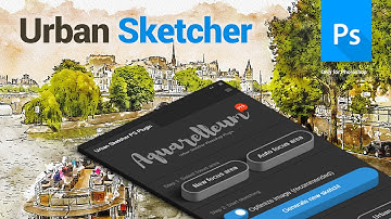 Urban Sketcher Photoshop UXP Plugin - Aquarelleum - Tutorial