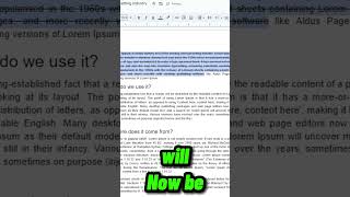 #shorts How To Strikethrough Text In Google Docs