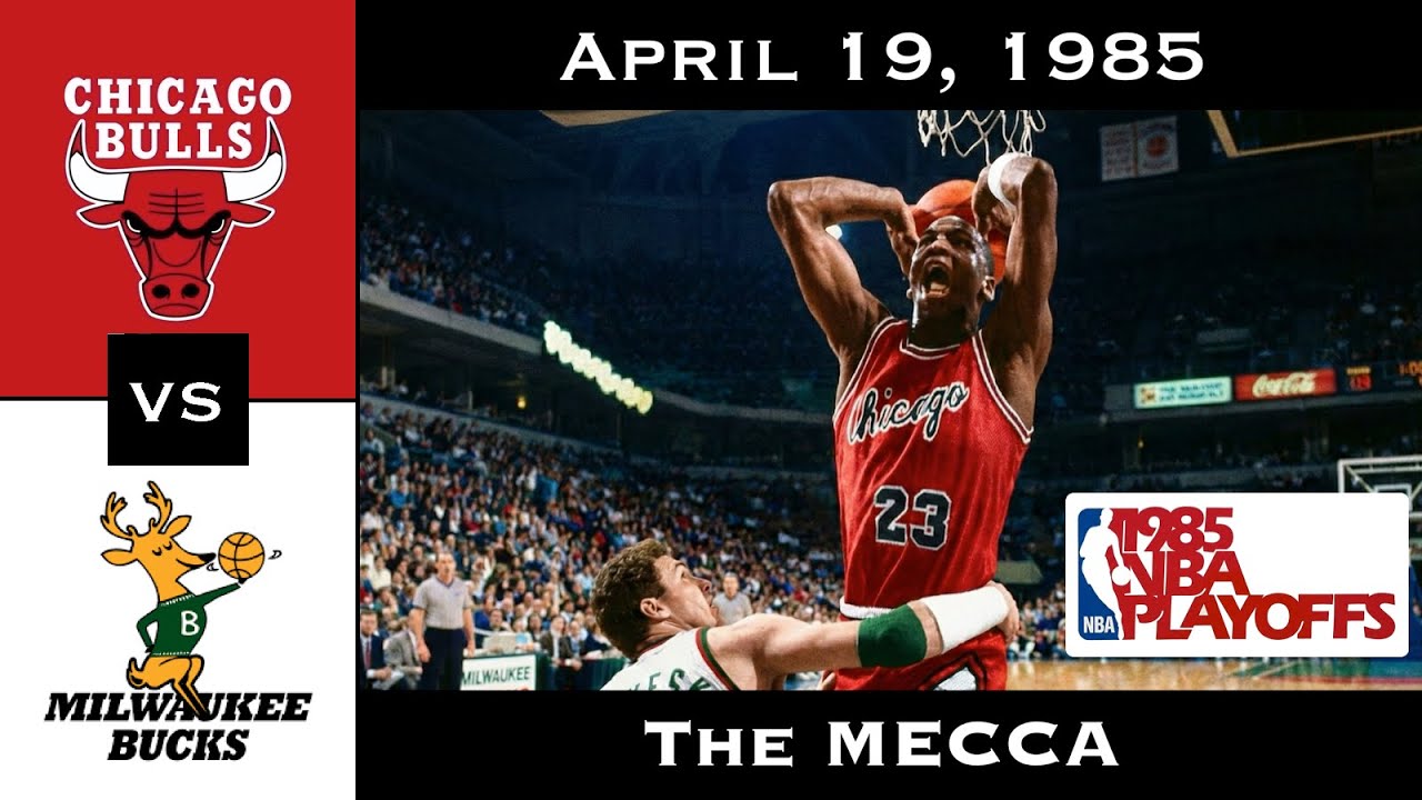 Full Game: MJ's Playoff Debut vs. The Moncrief Defense | R1G1: Bulls vs Bucks (April 19, 1985)