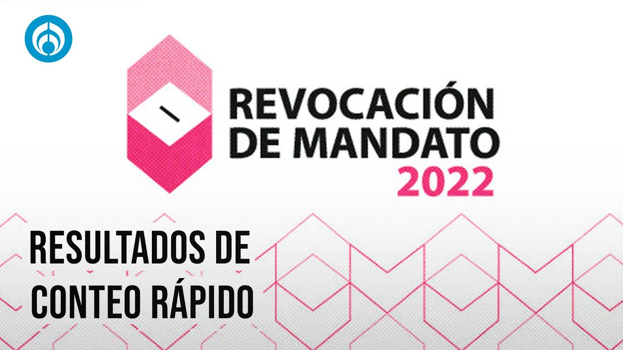 Resultados preliminares de conteo rápido de revocación de mandato