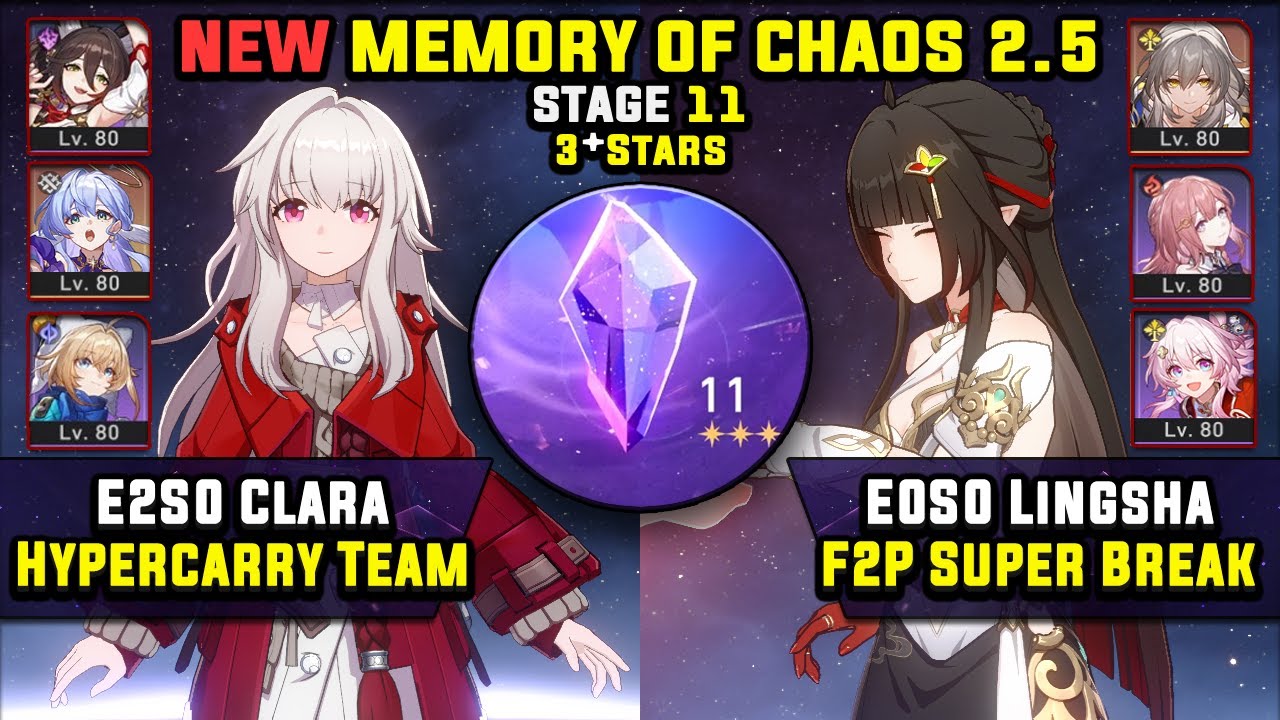 E2 Clara Hypercarry & E0 Lingsha Super Break (3 Stars) NEW Memory Of E2 Clara Hypercarry & E0 Lingsha Super Break (3 Stars) NEW Memory Of