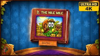 SNAIL BOB - The Nile Mile Chapter 3 Walkthrough | All 3 Stars & Levels [4K 60FPS]