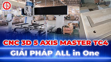Máy CNC 3D 4 Dao 2 Bàn Làm Việc Di Chuyển 5 Trục MASTER TC4 tại Đồng Nai