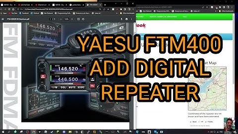 YAESU FTM400 Add Digital Repeater or Hotspot