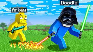 Minecraft Manhunt But I Cheated with STAR WARS