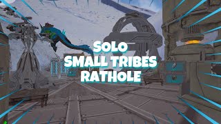 Building Up My Solo OP Extinction Rathole (SUPER HIDDEN!) - Ark Official Small Tribes