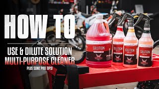 How To Use Dilute Solution Multi-Purpose Cleaner Shine Supply Products
