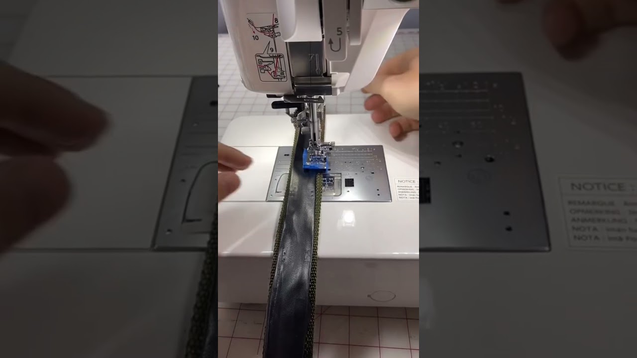 Try this out next time you’re working with sticky fabrics that get caught under you machine foot