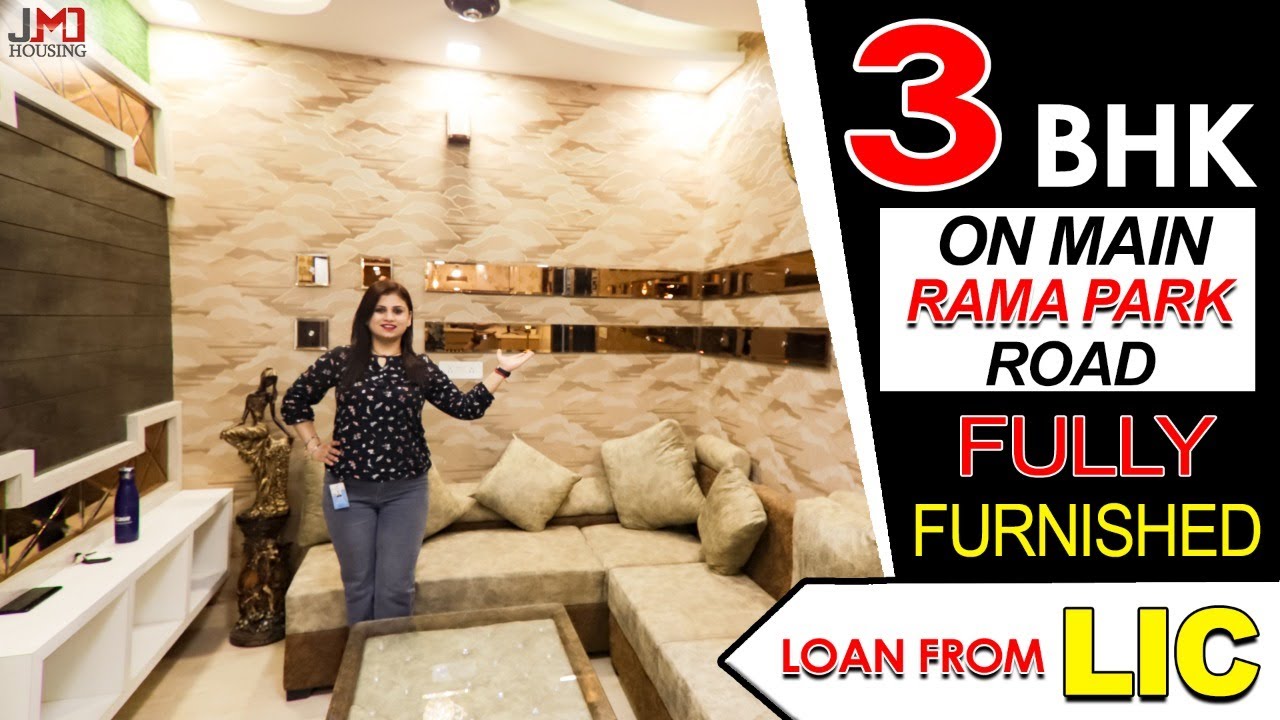 {786126} 3 Bhk fully furnished flat in Delhi, Main Rama Park Road