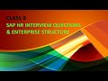 SAP HR Interview Questions and Enterprise Structure Class 9