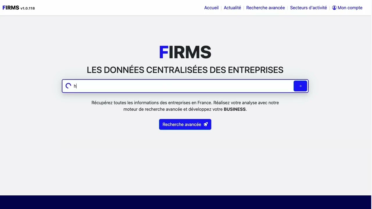 Firms - Recherche d'entreprise par Raison Sociale