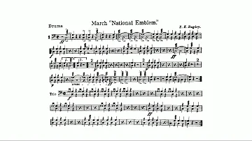 NATIONAL EMBLEM MARCH by Edwin Eugene Bagley - Drums