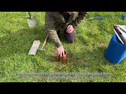 How to do a water infiltration test on farm