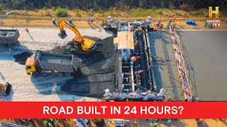 This stretch of the Delhi-Mumbai expressway was completed within 24 hours! | Engineering Marvels