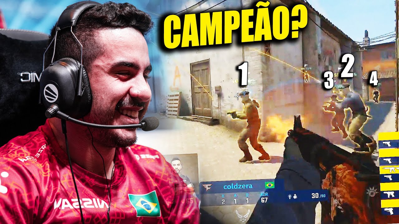 O COLDZERA MOSTRA SPRAY CONFIANTE NA GRANDE FINAL! ESSA BAIT NO GAULES VOCÊ NÃO ESPERAVA! CSGO