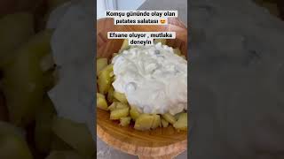 Meryem Ablanın Meşhur Patates Salatası  Muhteşem Oluyor  #shorts #salad #patates #yummy