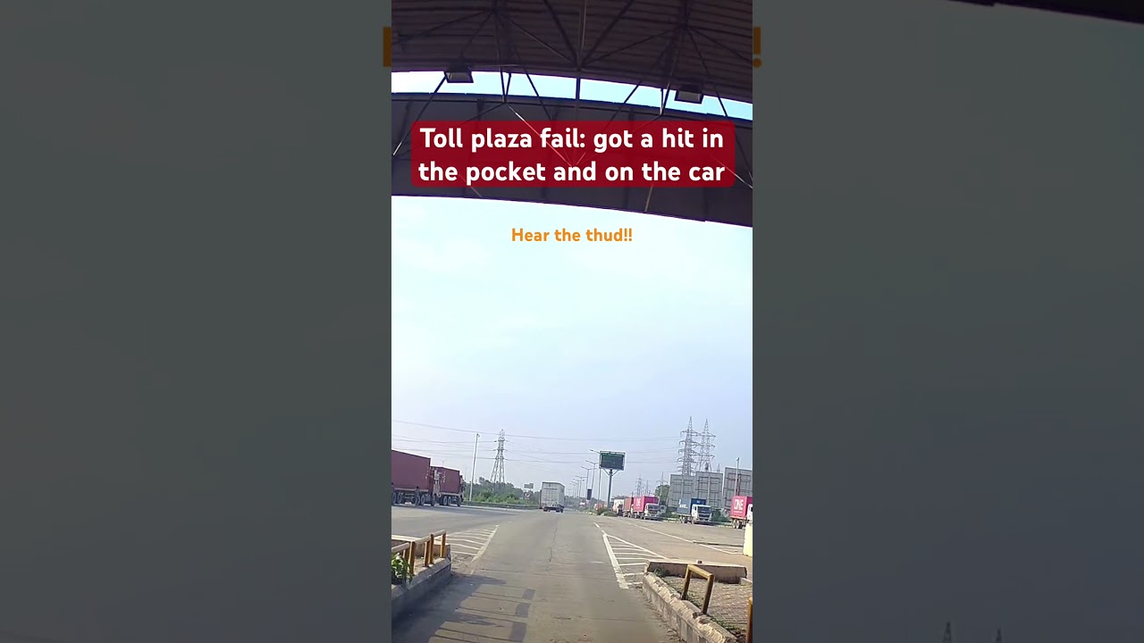 Toll Booth Fail Caught on Cam 🚧🚙