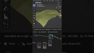 Blender Wind Simulation With Geometry Nodes Blender Tutorial #blendertutorial  #shorts