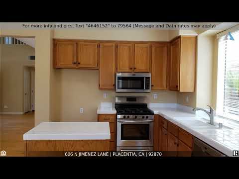 606 N Jimenez Lane, Placentia, CA home video tour