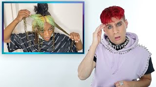 Hairdresser Reacts To People Dying Their Hair Green