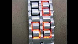 Samurai Red LED Digital Watch BY G H