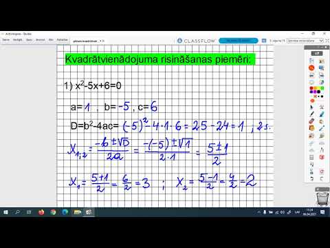 Video: Kā Atrisināt Kvadrātvienādojumu: Piemēri