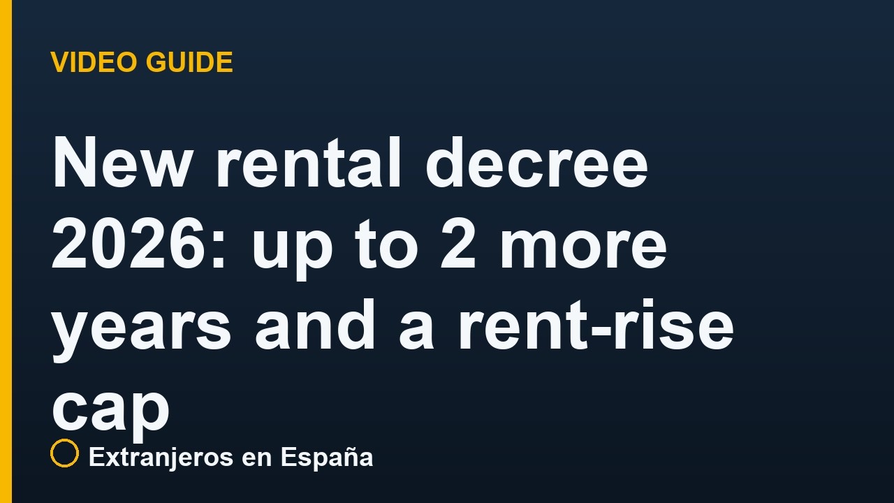 Rental decree Spain 2026 repealed: the 2-year extension and rent cap no longer apply