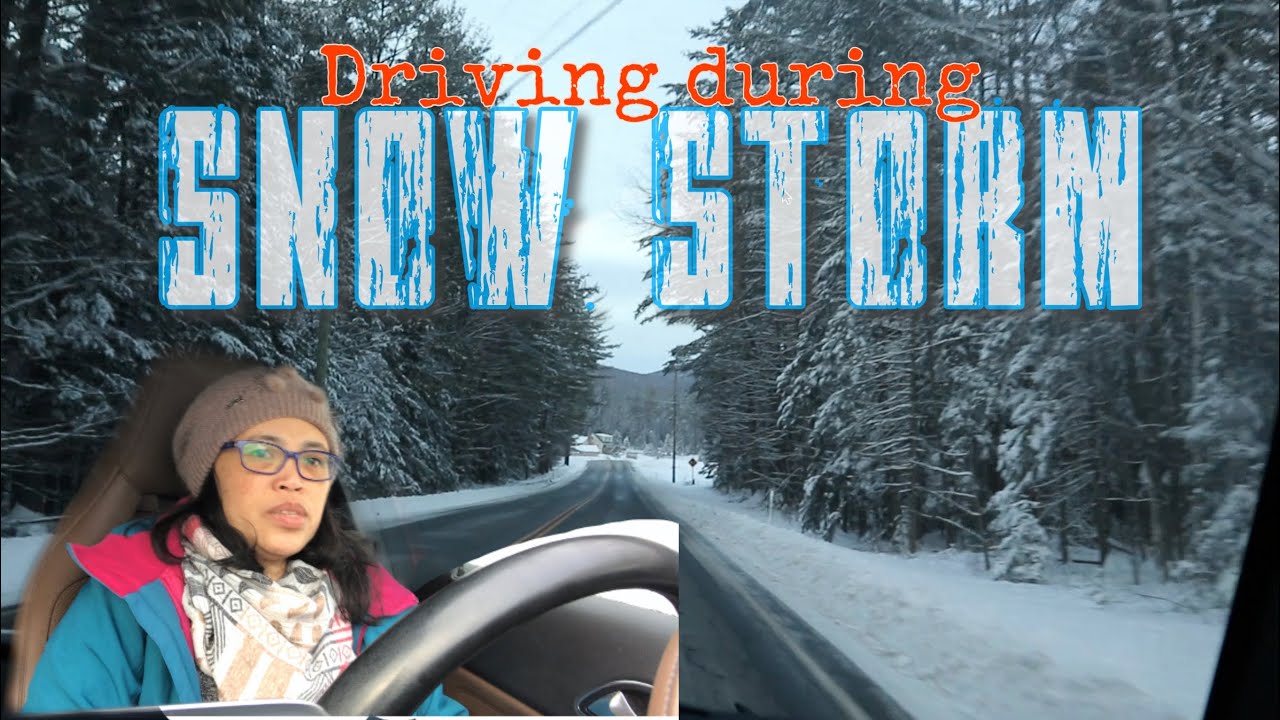 Driving during SNOW STORM - YouTube
