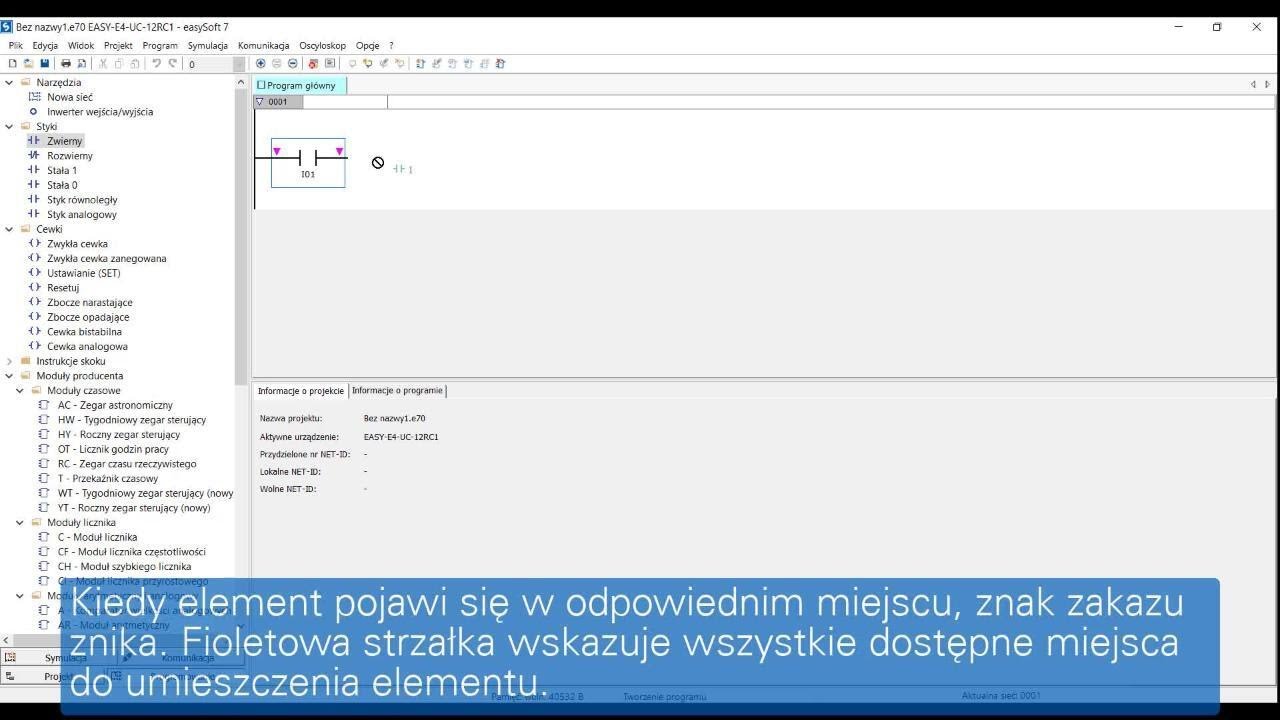 easySoft – Programowanie w języku drabinkowym LD