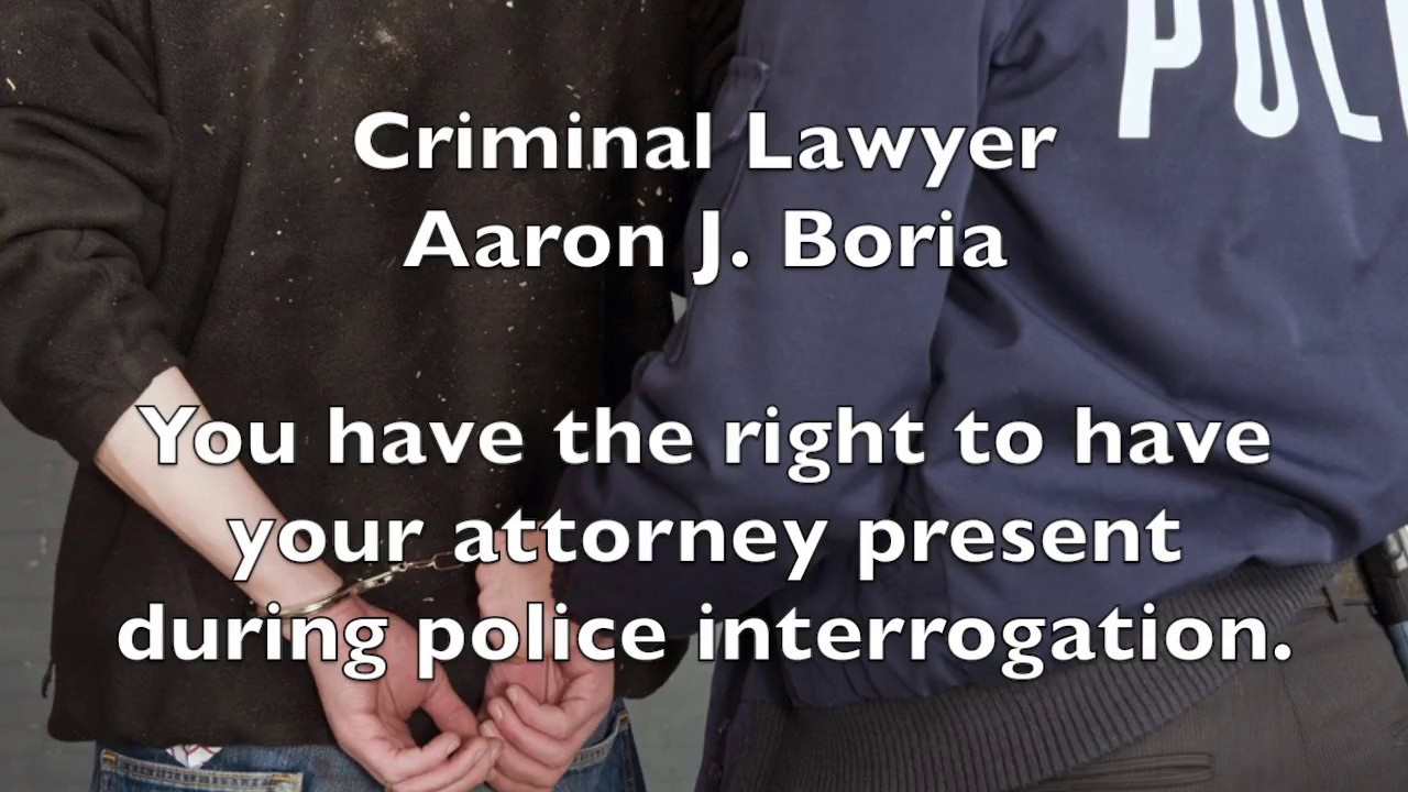 Have an Attorney Present During Questioning Plymouth Lawyer YouTube