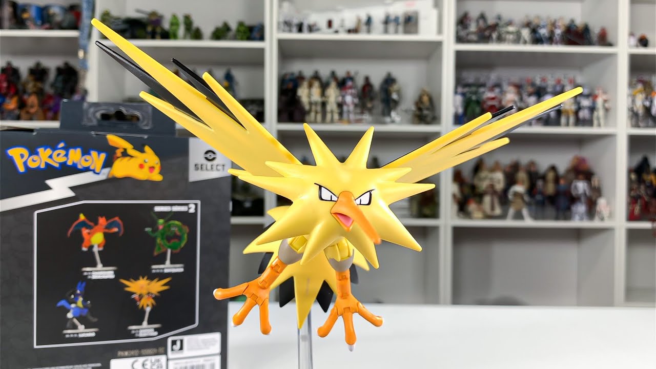 Boneco Pokémon Zapdos Articulado Figura De Ação Select Sunny - JP Toys -  Brinquedos e Actions Figures para todas as idades