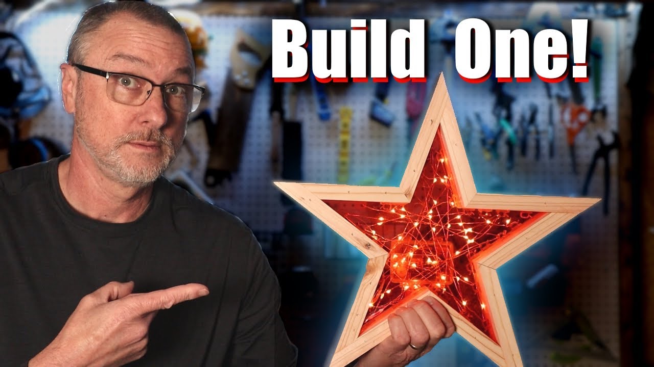 ⭐ DIY Wood Star ~ It Lights UP! ~ Easy to Build