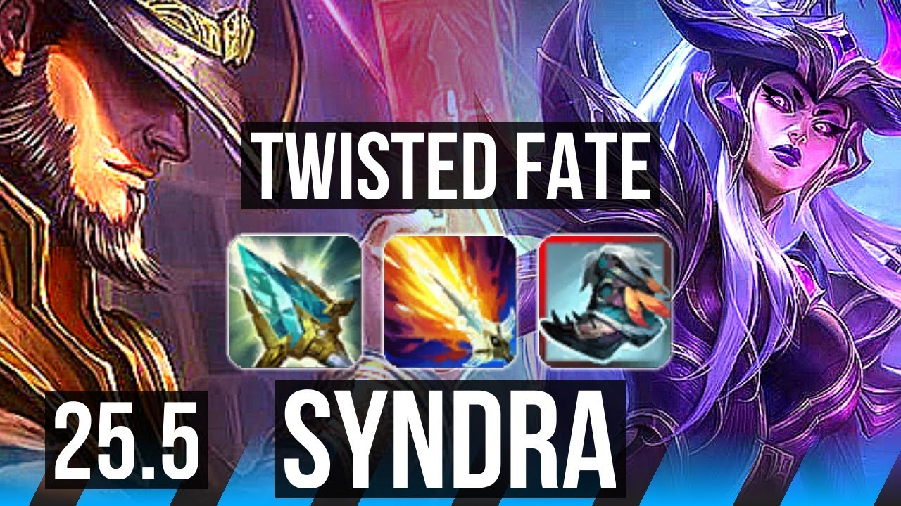 TWISTED FATE vs SYNDRA (MID) | KR Master | 25.5