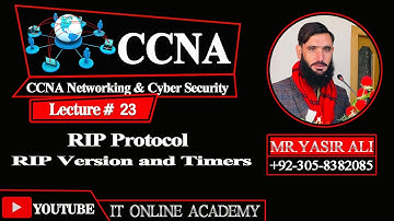 CCNA Part 23) RIP versions and Timers || Pashto By Yasir Ali
