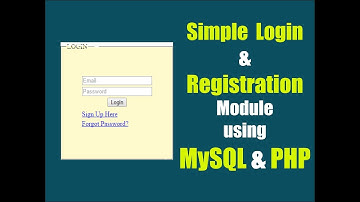login & Registration form using MySQL and PHP - php login form with mysql database