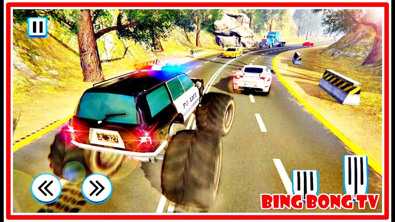 Offroad Police Truck Gangster Driver 3D - Cop Car Chase Simulator | Best Android GamePlay -VideoGame