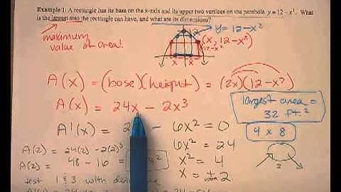 4.4 notes: Optimization problems