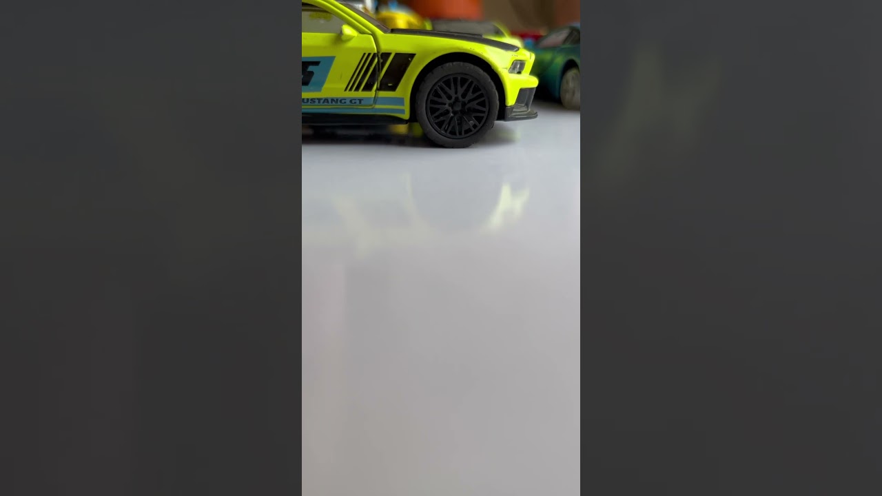 Green Mustang Gt Sports Car 