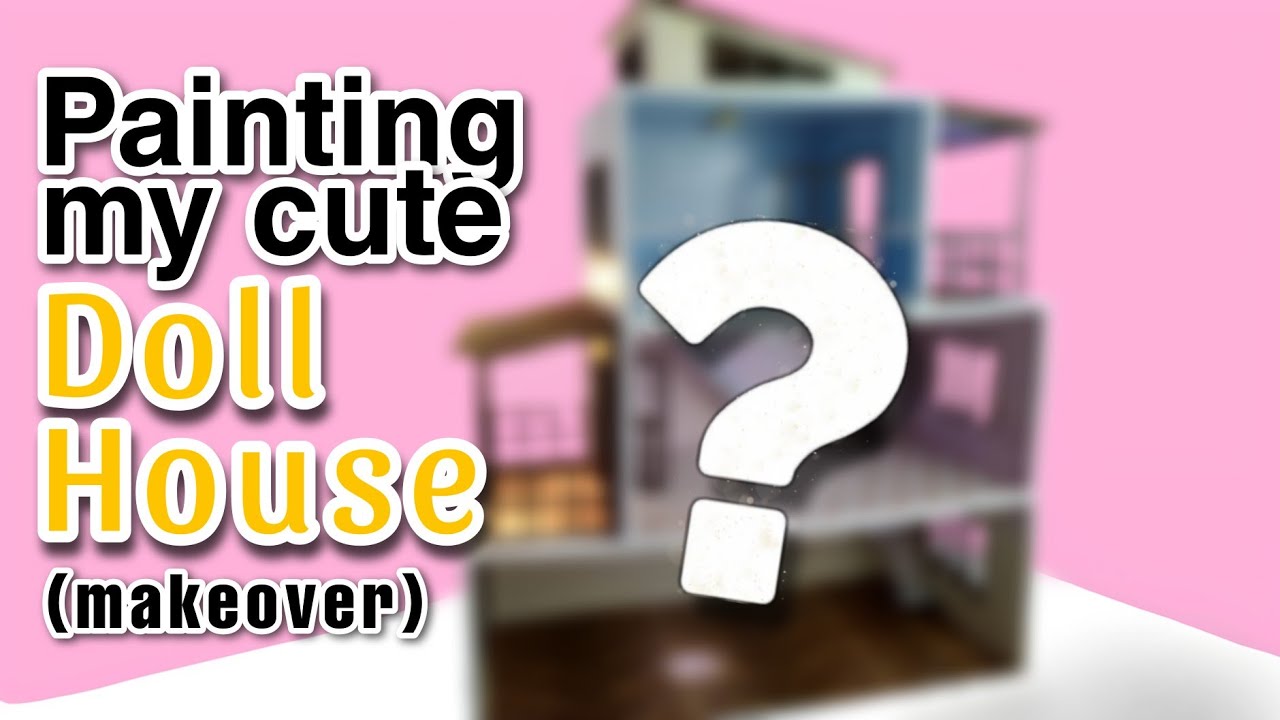 Finally!! Painting my dollhouse ❤️✨//  miniature Dollhouse painting Ideas ✨ 